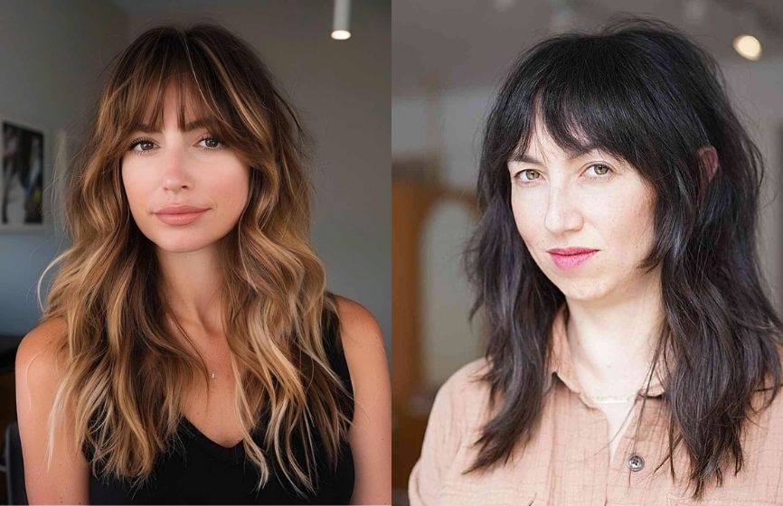 64 Best Layered Hair with Bangs for 2025