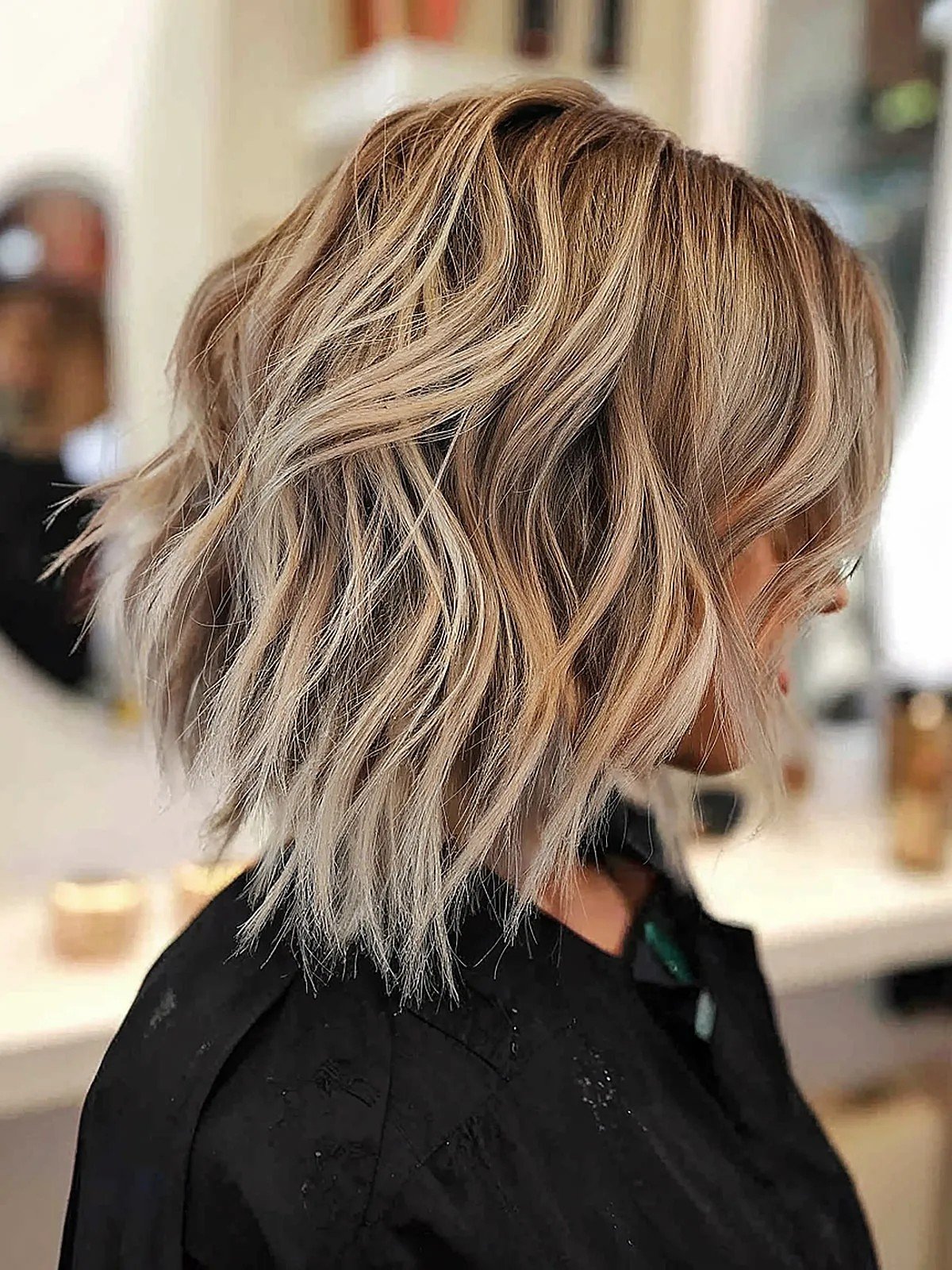 Ash Blonde to Bright Blonde Bob