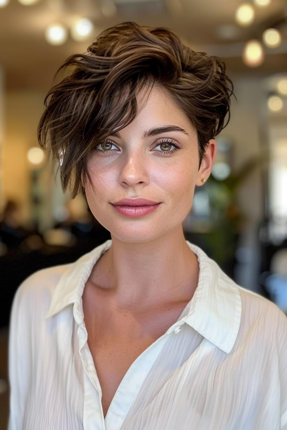 Asymmetrical Messy Pixie Cut