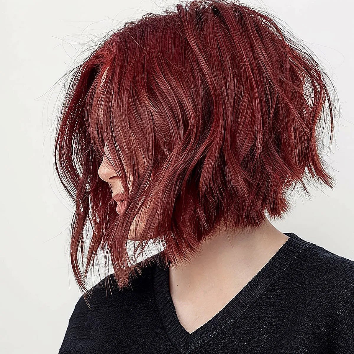 Choppy Short A-Line Bob