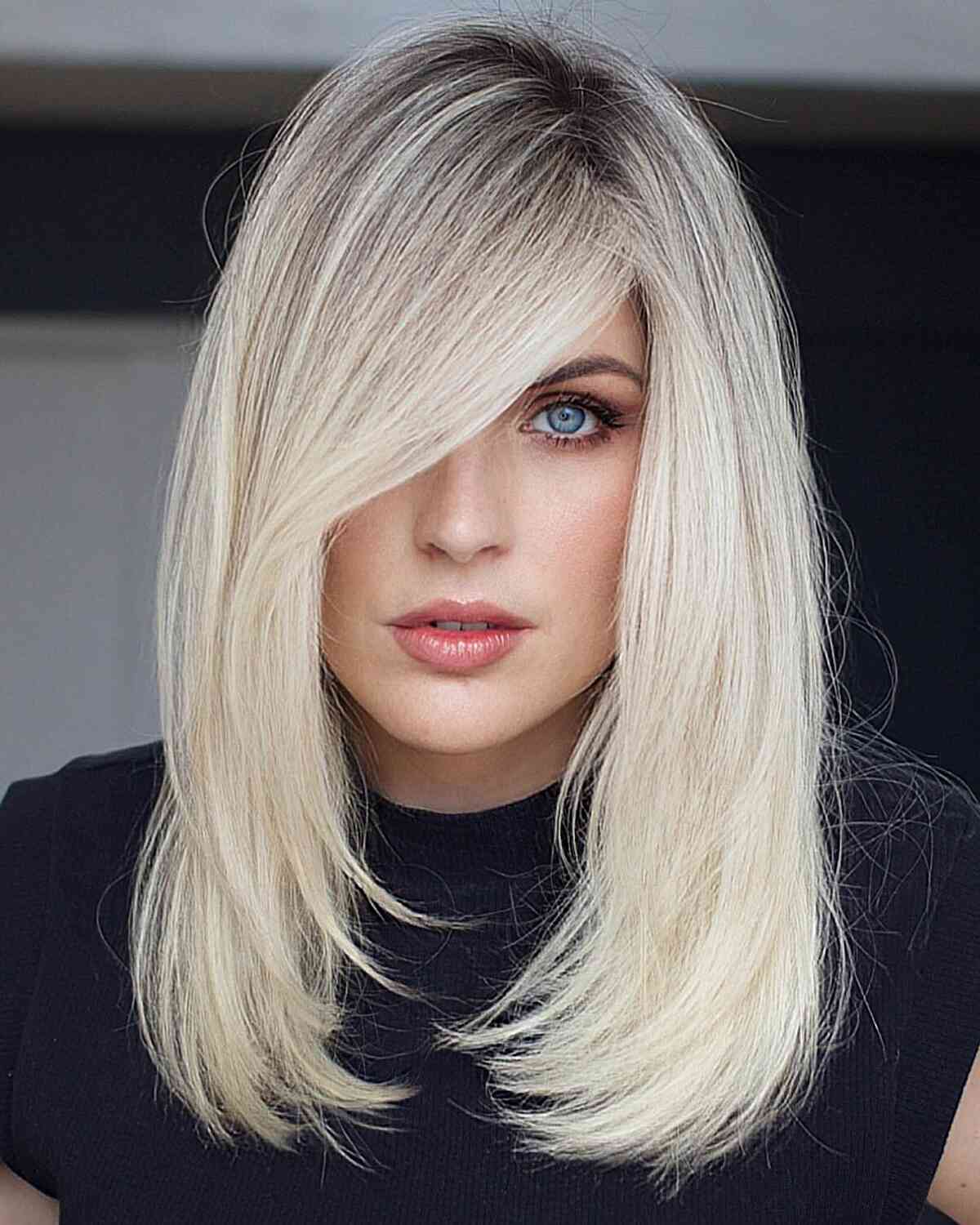 Collarbone-Length Barbie Blonde Straight Layers