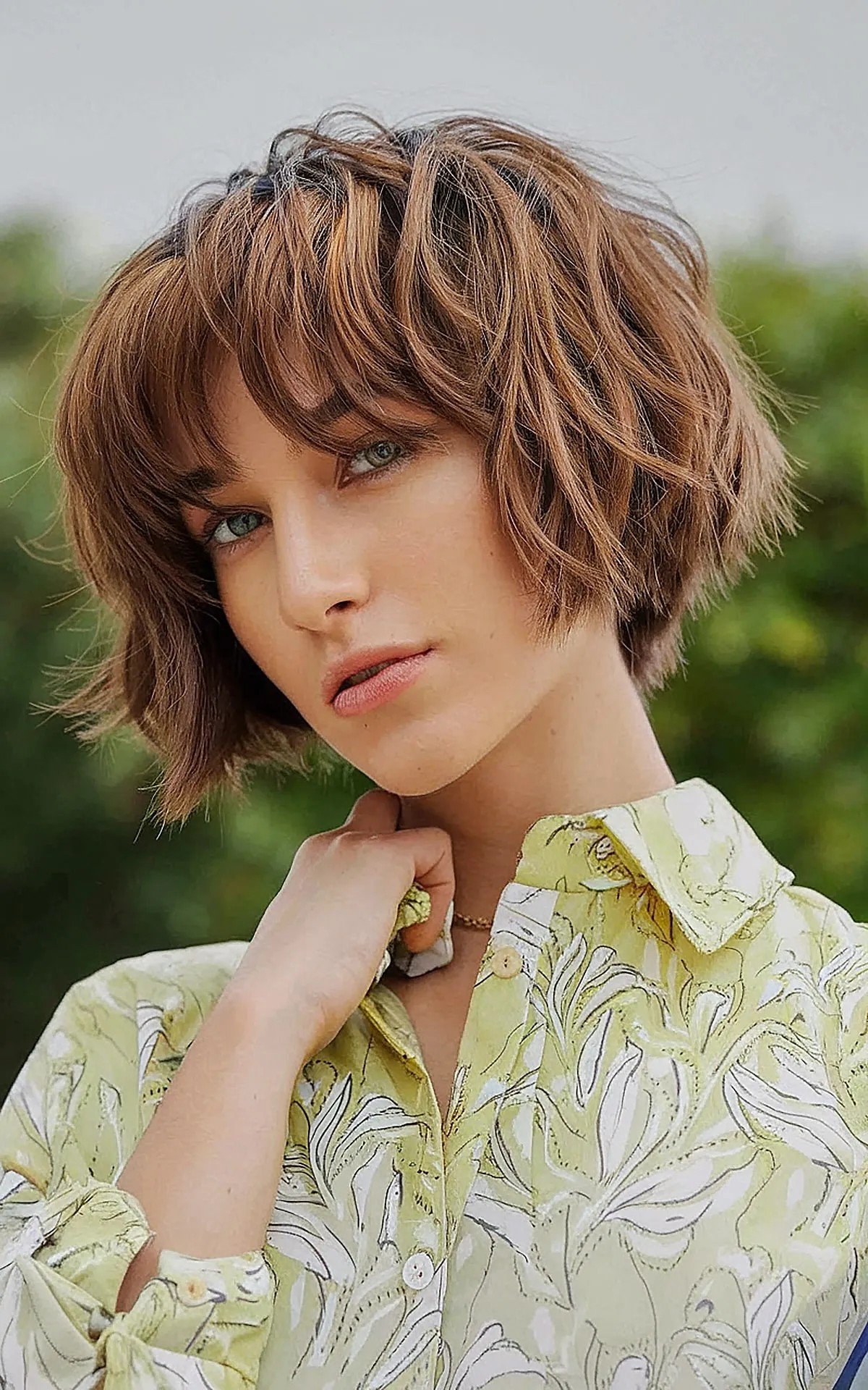 Cute Choppy Short Bob with Bangs