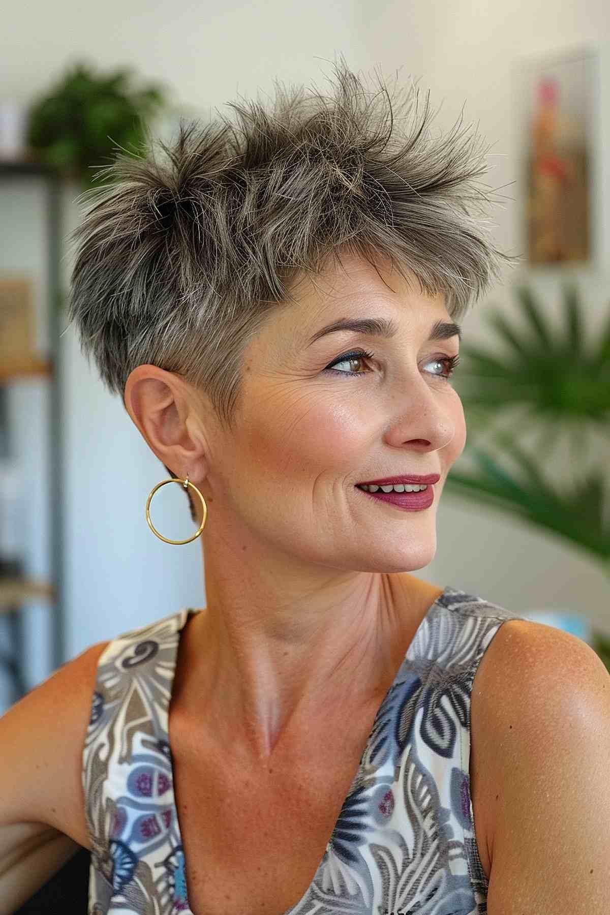 Edgy Pixie for Women Over 50