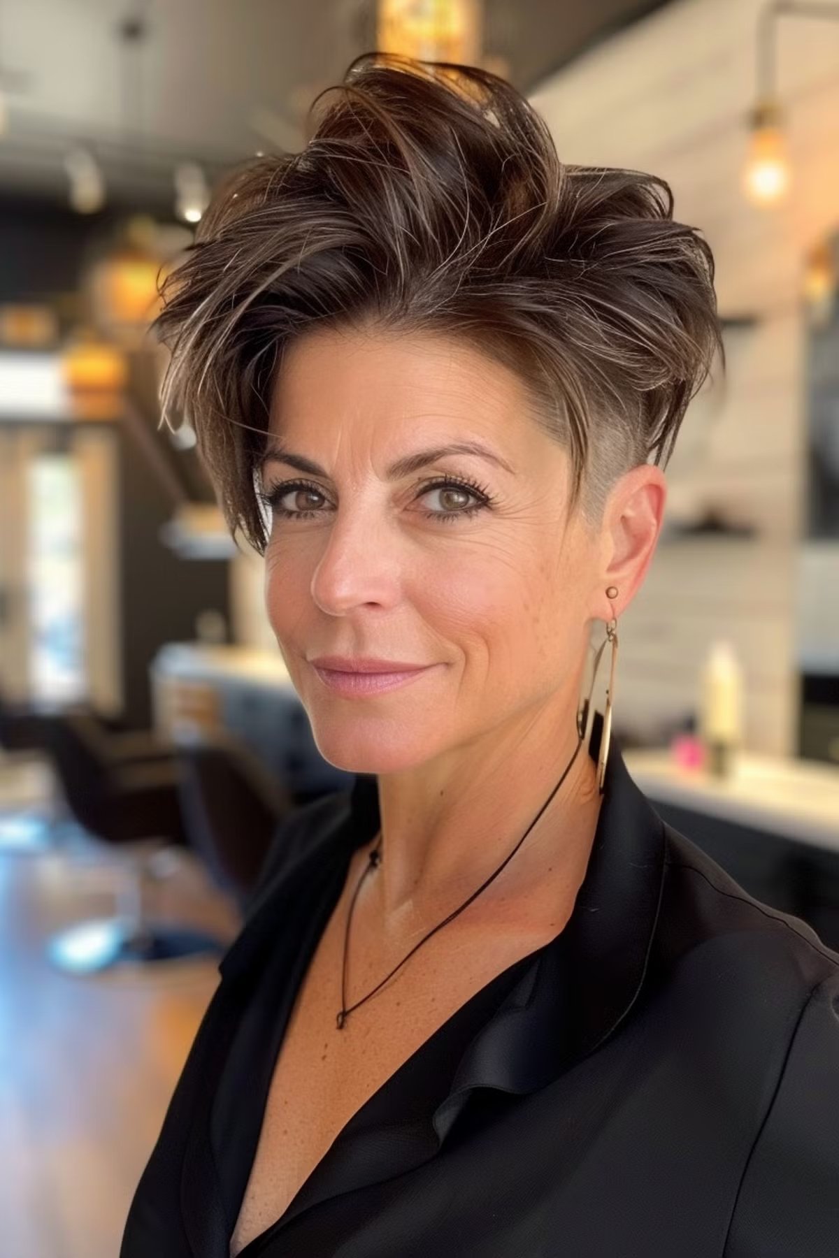 Funky Pixie Cut for Women Over 40