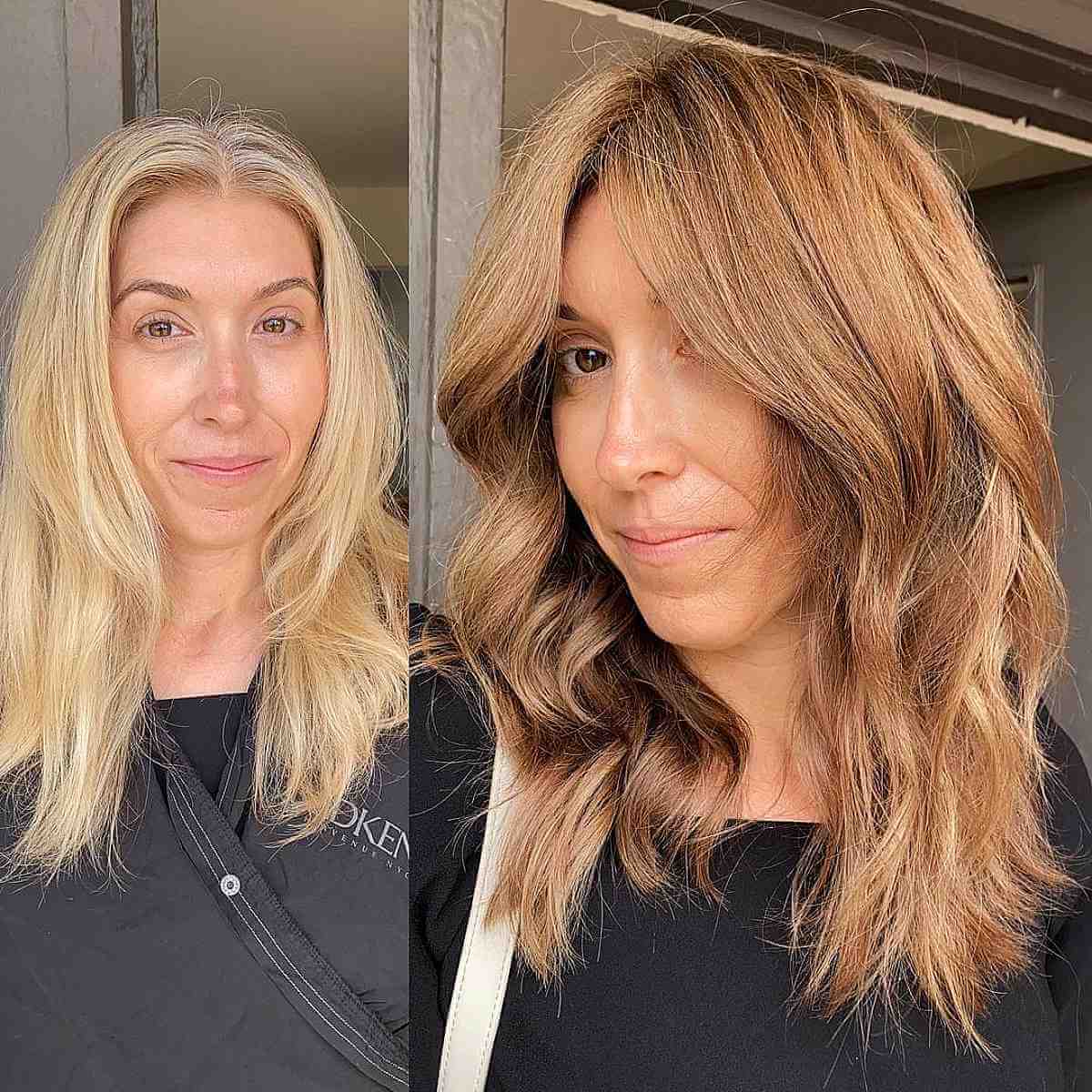 Light Copper Layered Shag
