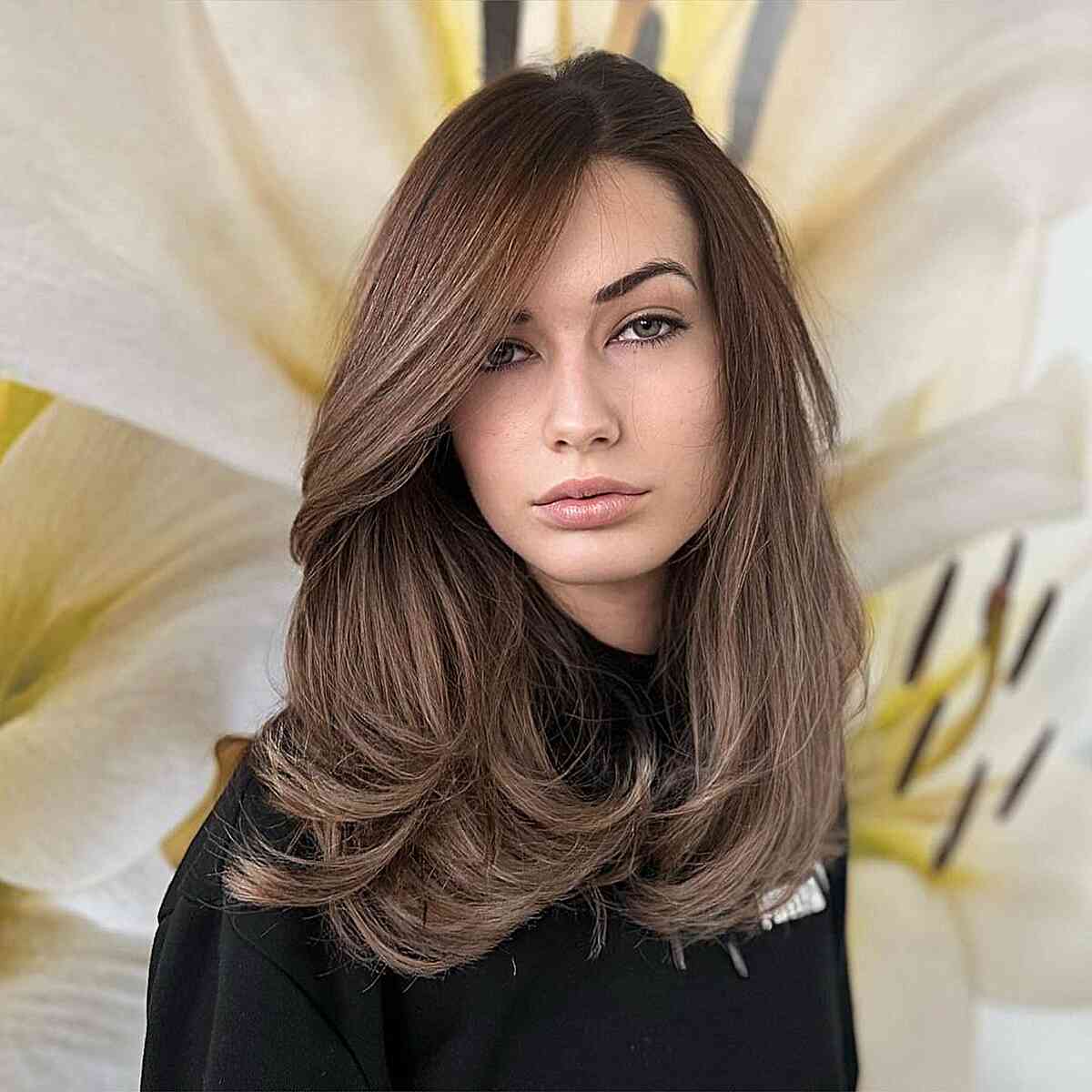 Long Straight Layers with a Side Part