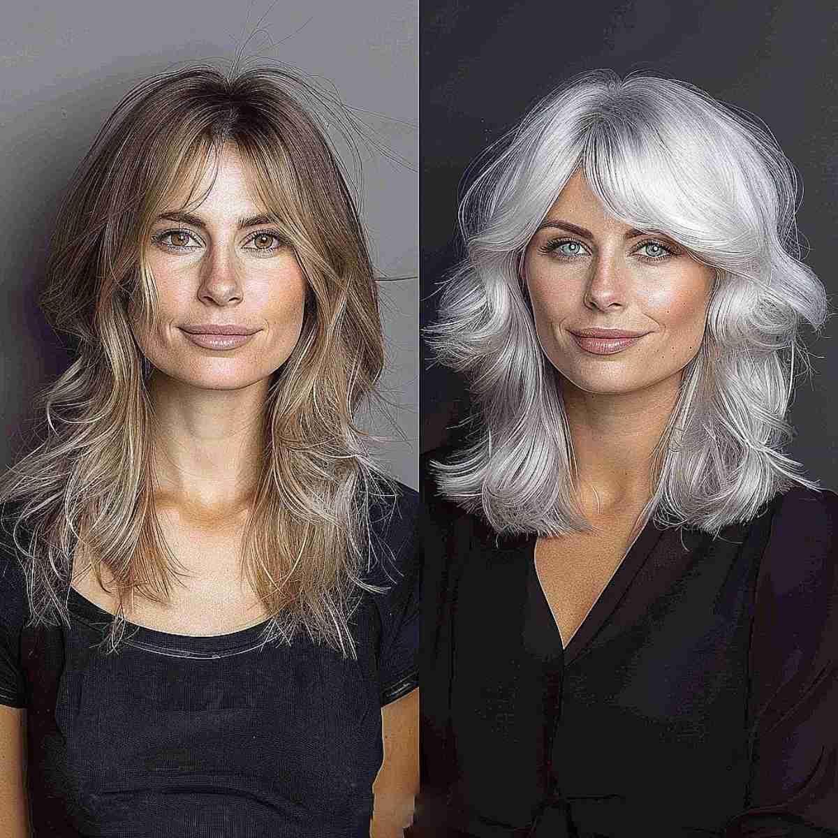 Platinum Icy White Layers and Fringe