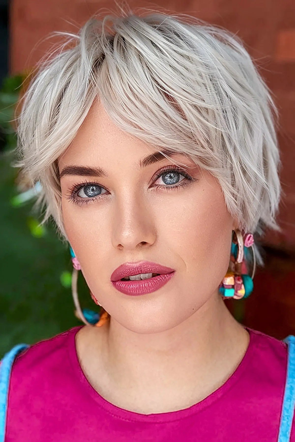 Platinum Pixie Bob with Blunt Layers