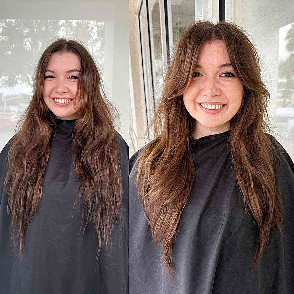 Razored Layers with Face-Framing Bangs