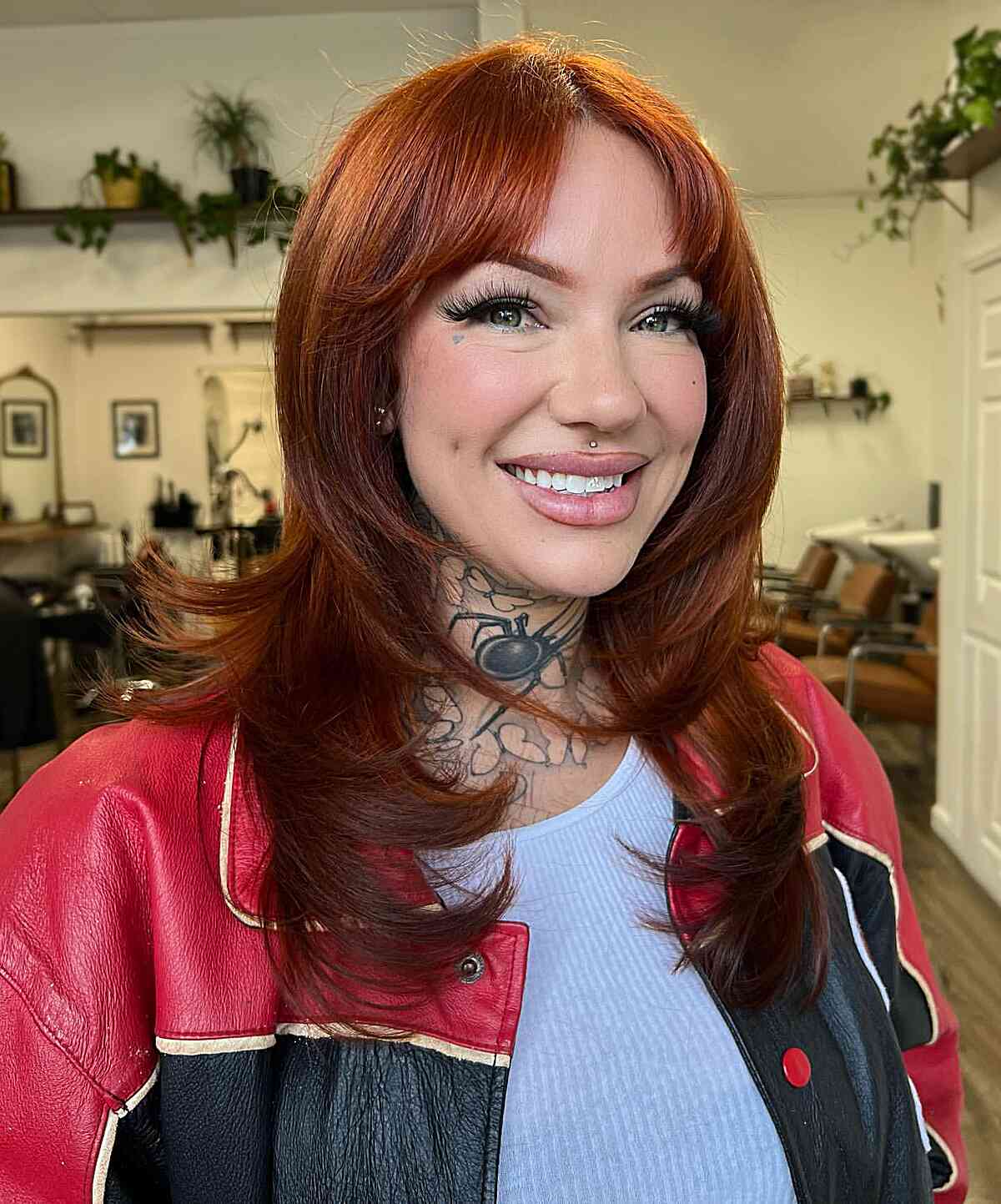 Red Layers and Curtain Fringe