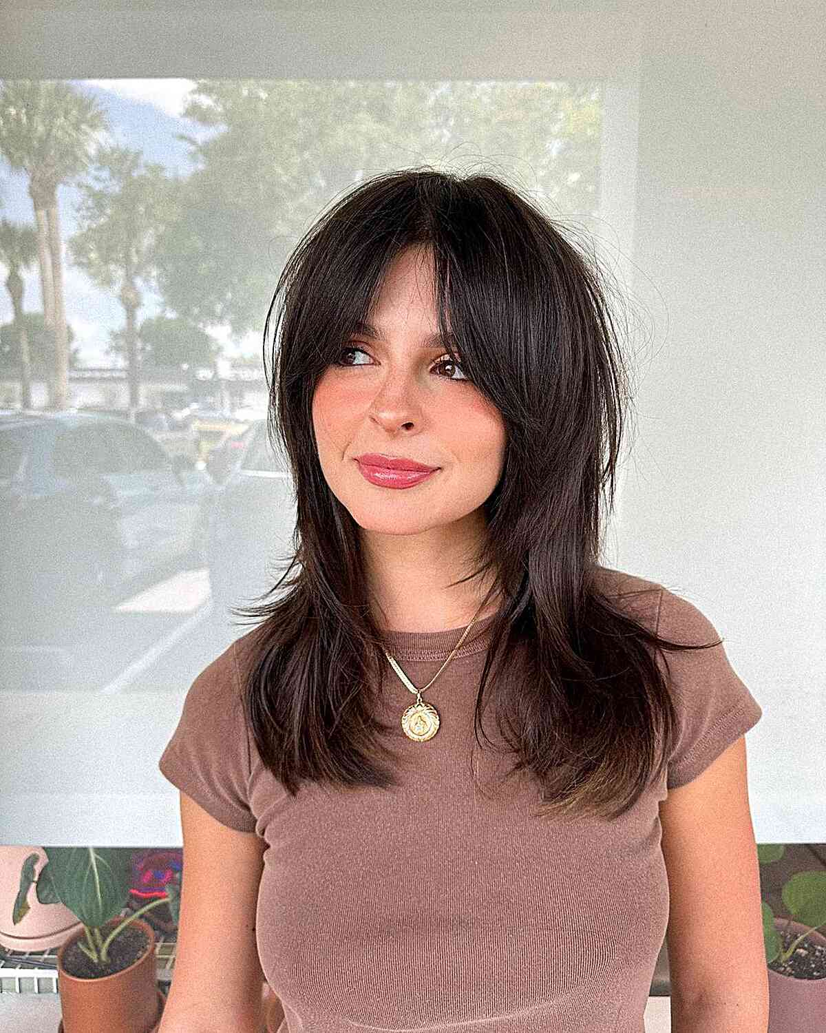 Simple Layers on a Shag Cut for women with thin long hair
