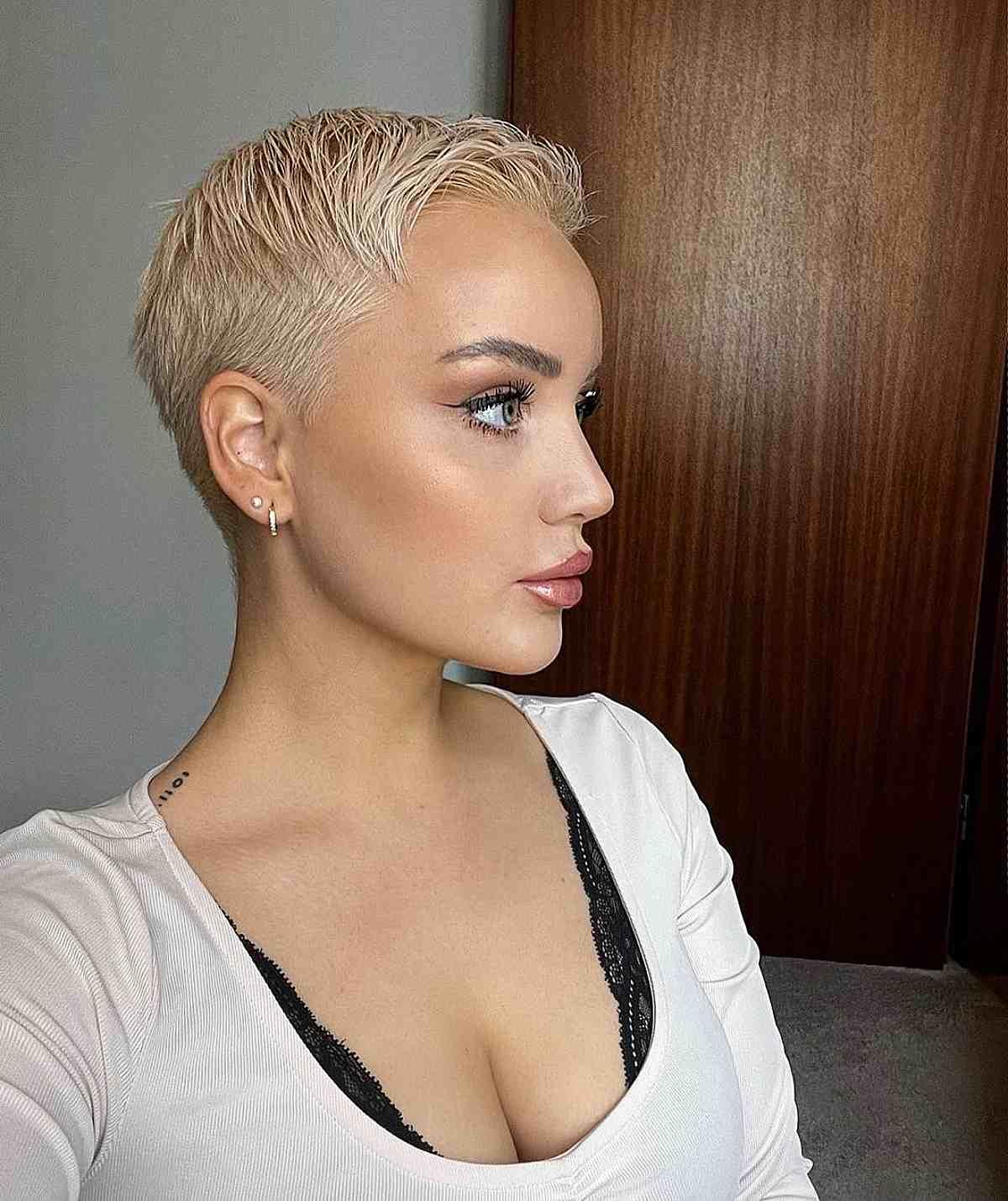 Sleek Very Short Tapered Pixie