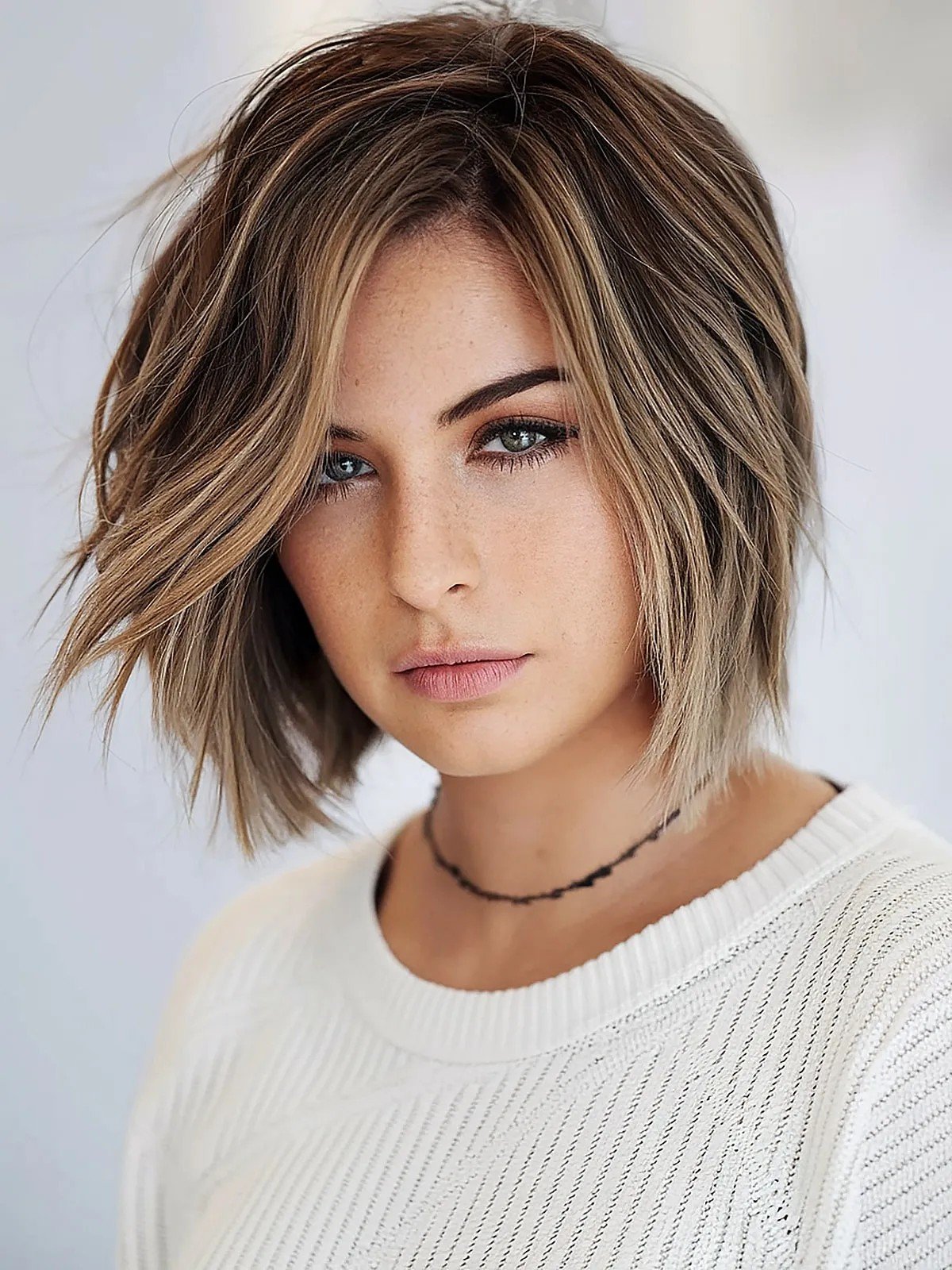 splendid short choppy bob hairstyle