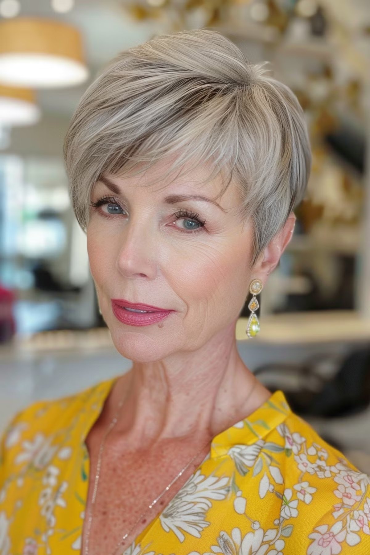 Textured Pixie with Layers for Women Over 50