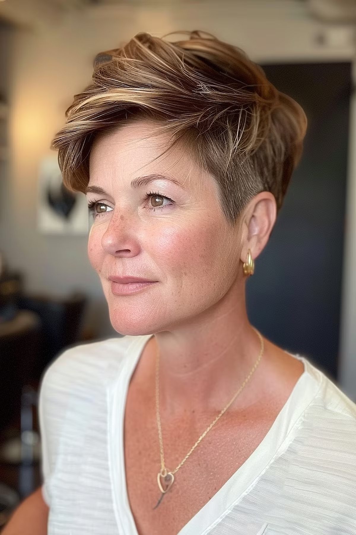 Undercut Pixie for Women Over 40