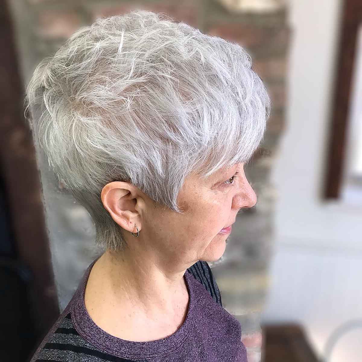 Very Short Pixie for Women Over 70