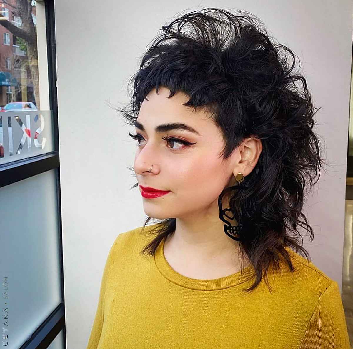 Voluminous, Textured Shag with Micro Bangs