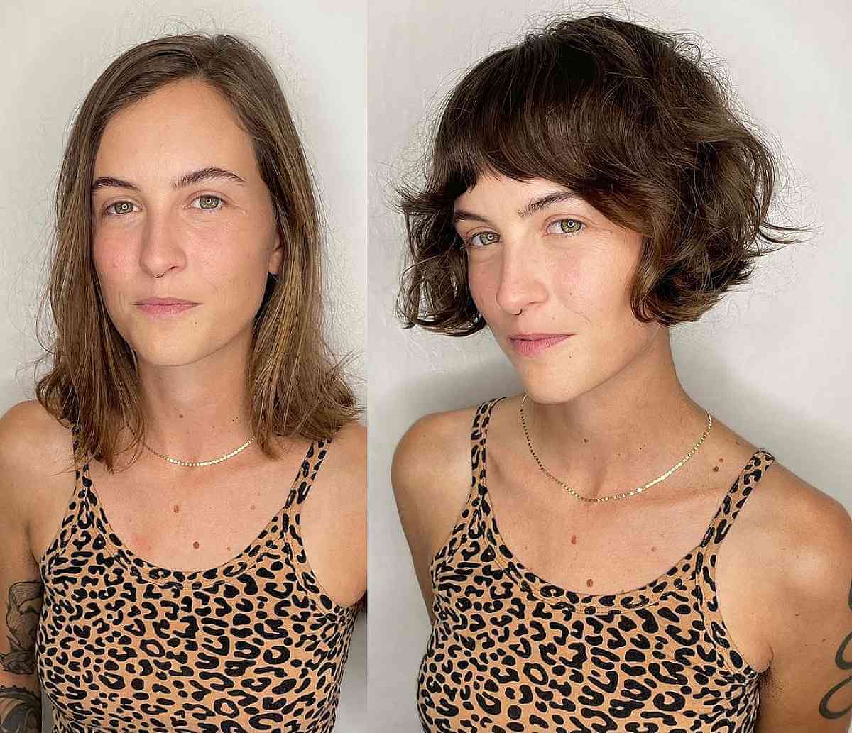 Wavy French Bob on Thin Hair