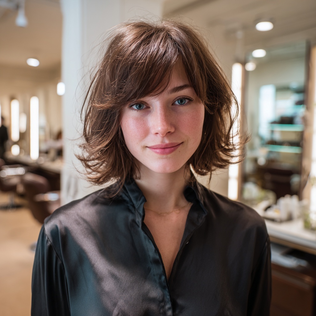 Airy Classic Butterfly Bob with Fluttering Layers