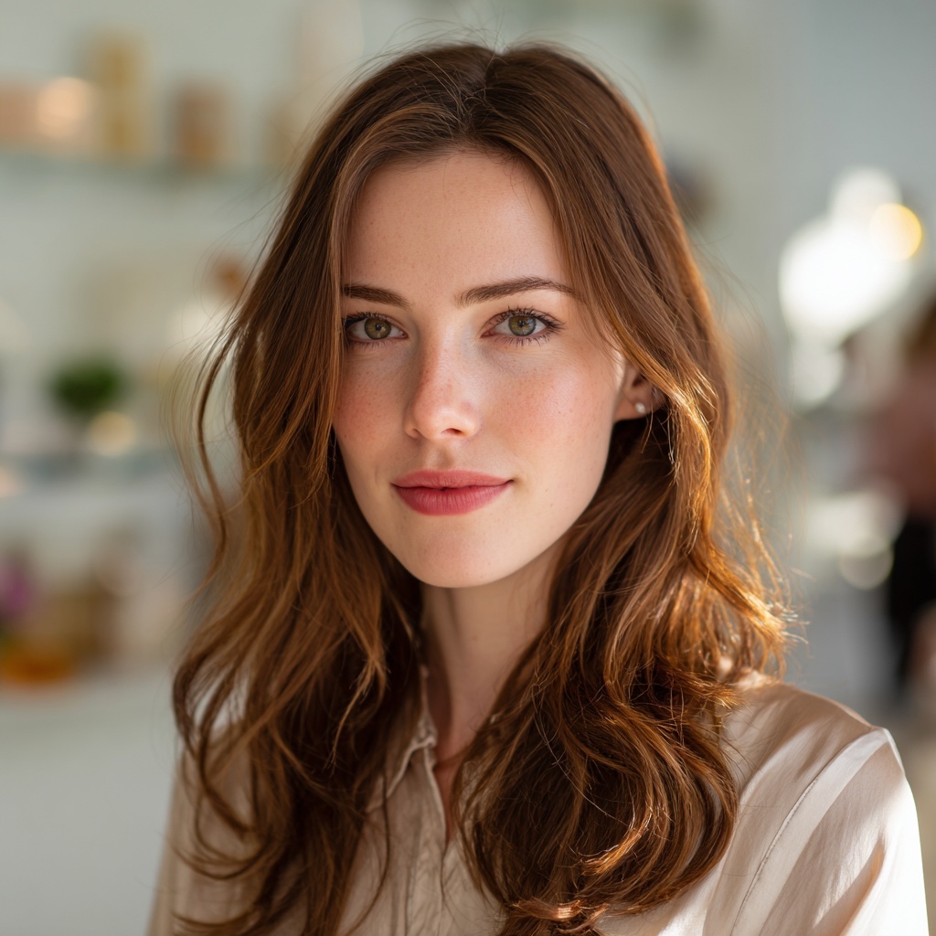 Amber Brown Root Blur for Subtle Glow