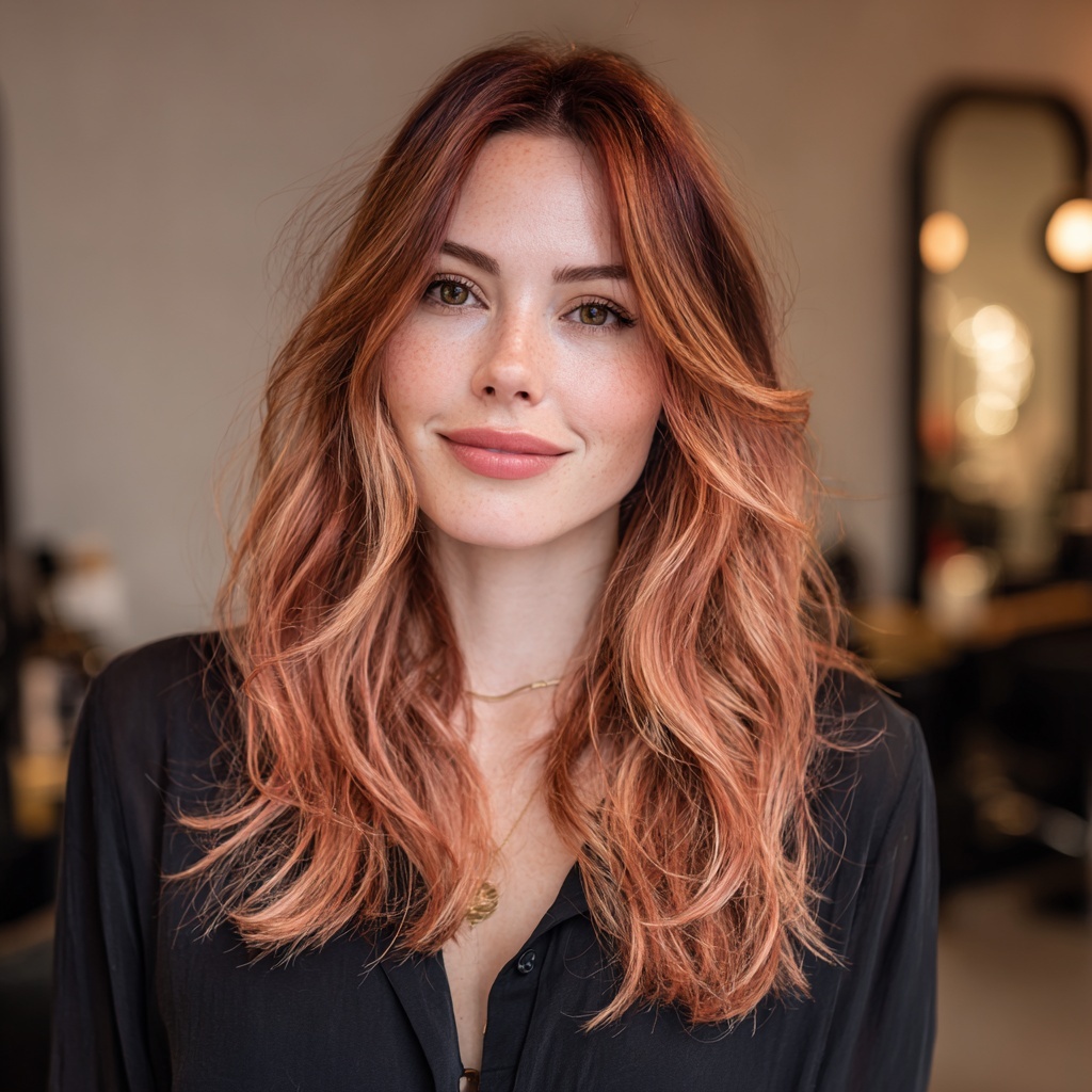 Apricot Rose Foilyage for Gentle Radiance