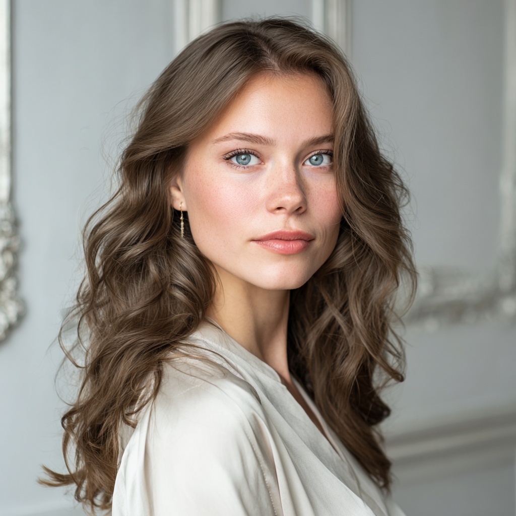 Ash Brown Satin for Cool Sophistication