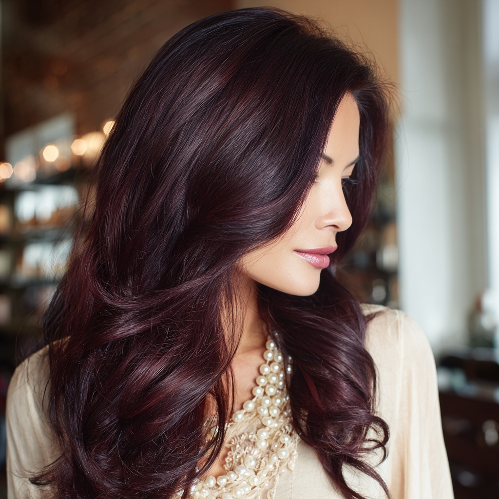 Black Cherry Waves for Polished Drama