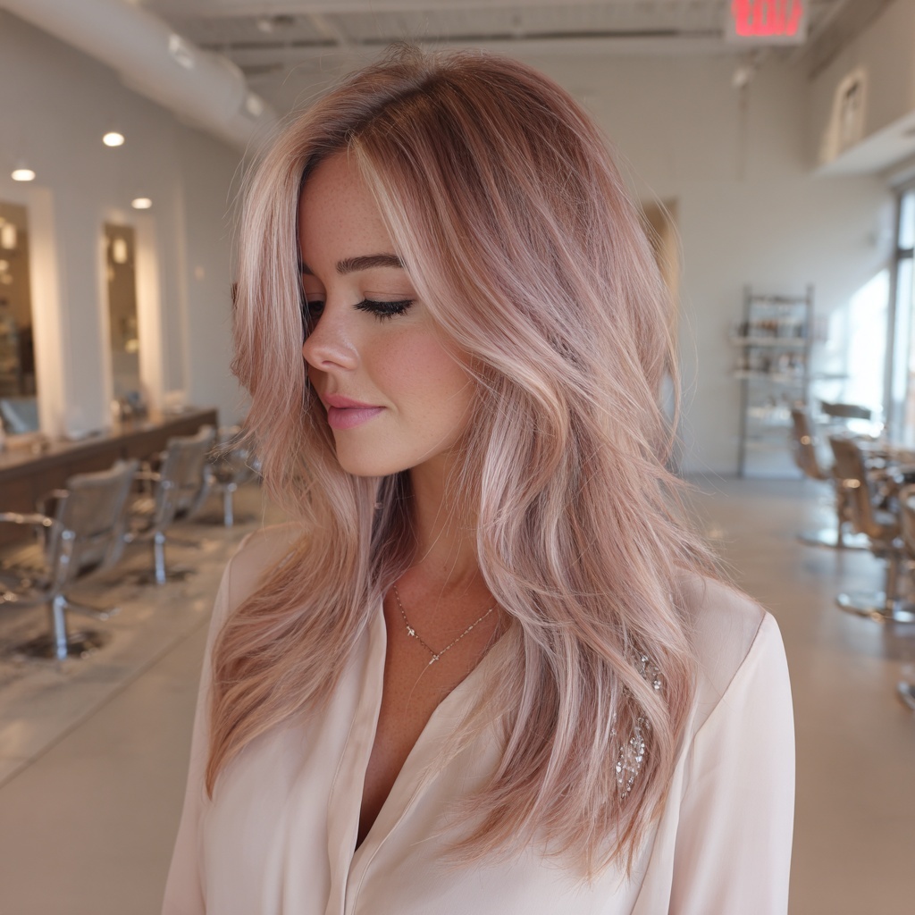 Blush Rose Foilyage for Subtle Radiance