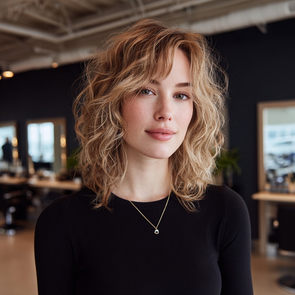 Breezy Outline Shag Offering Shape without Sharpness