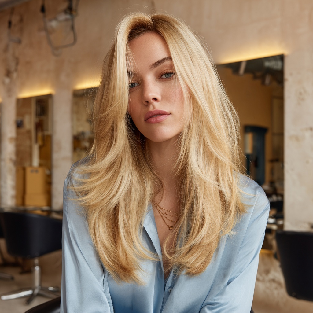 Buttery Blonde Blowout Full of Shine