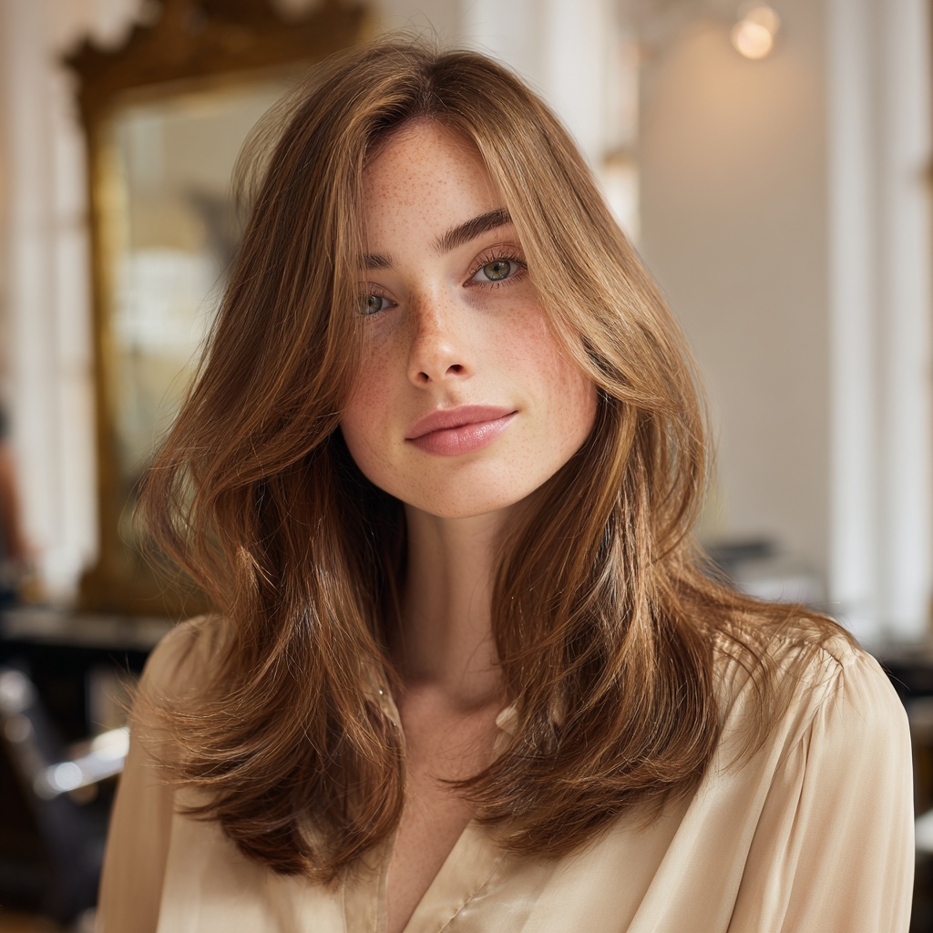 Chestnut Beige Hush Cut for Natural Texture