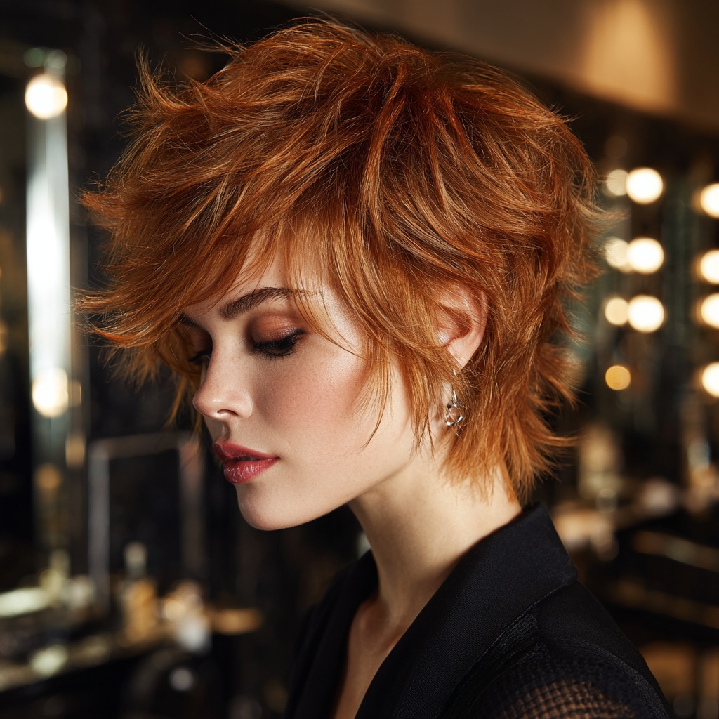 Choppy Shag with Spiced Ginger Texture