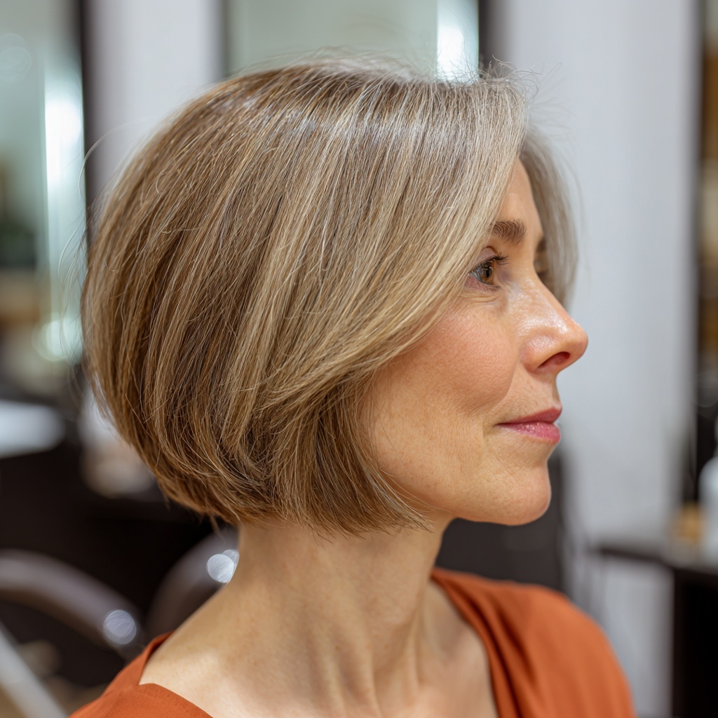 Classic Sandstone Bob with Light Reflective Depth