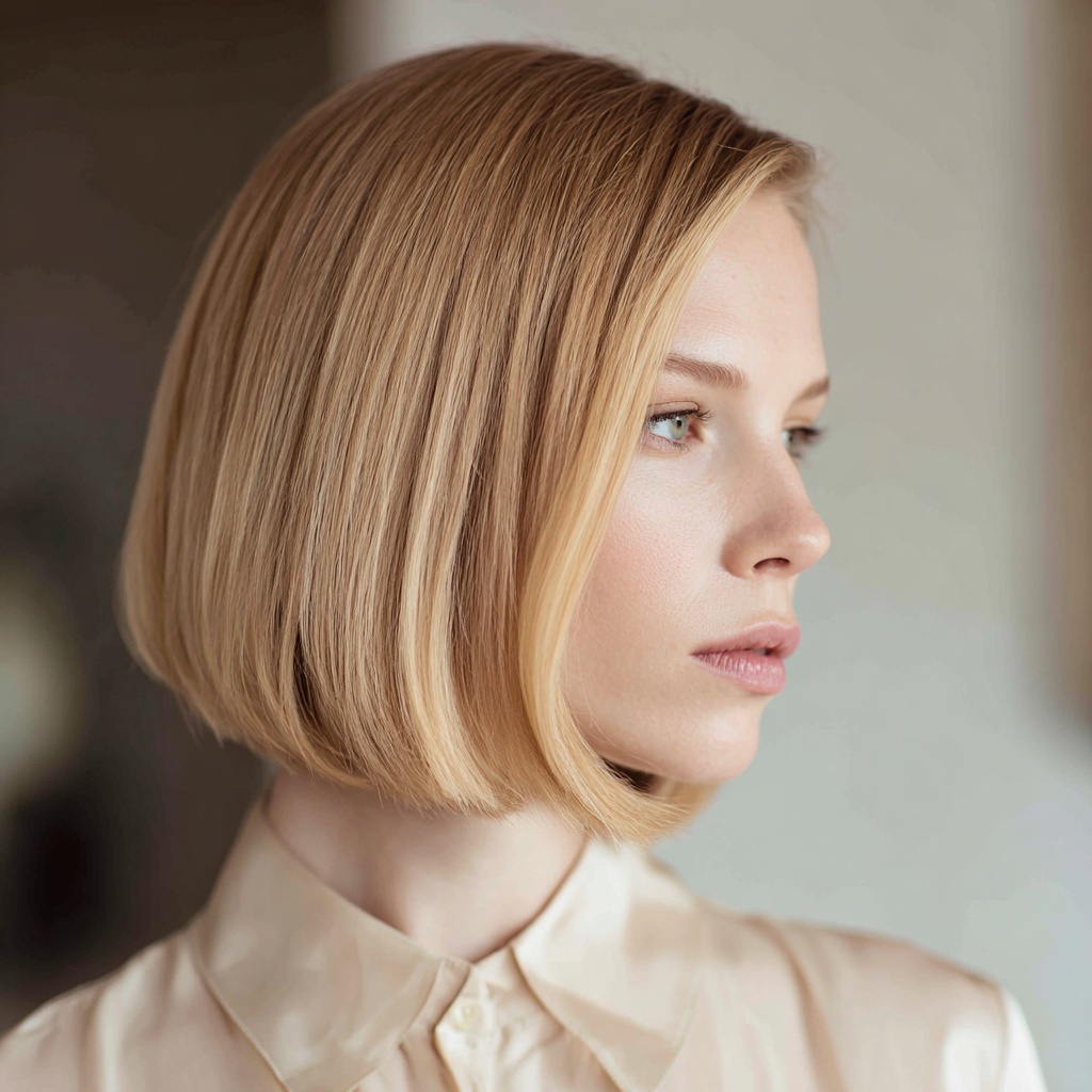 Classic Straight Bob with Subtle Taper
