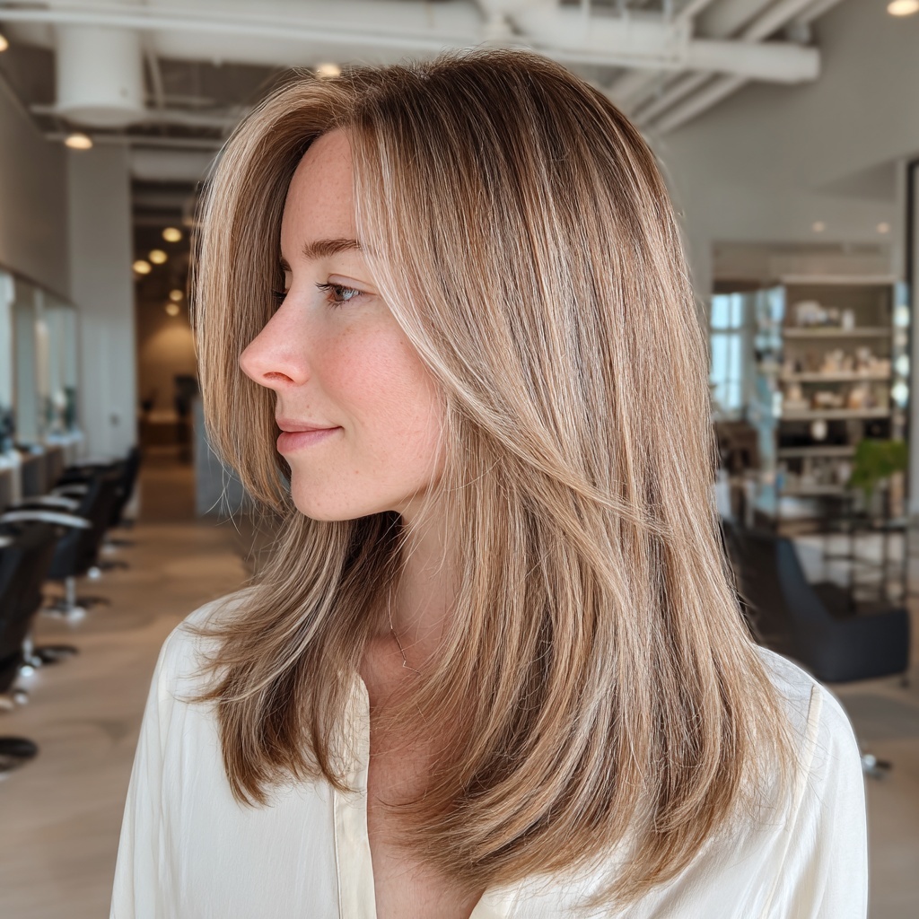 Cool Beige Hybrid Cut with Diffused Shine