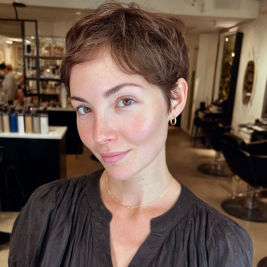Delicate Layer Pixie for Everyday Softness