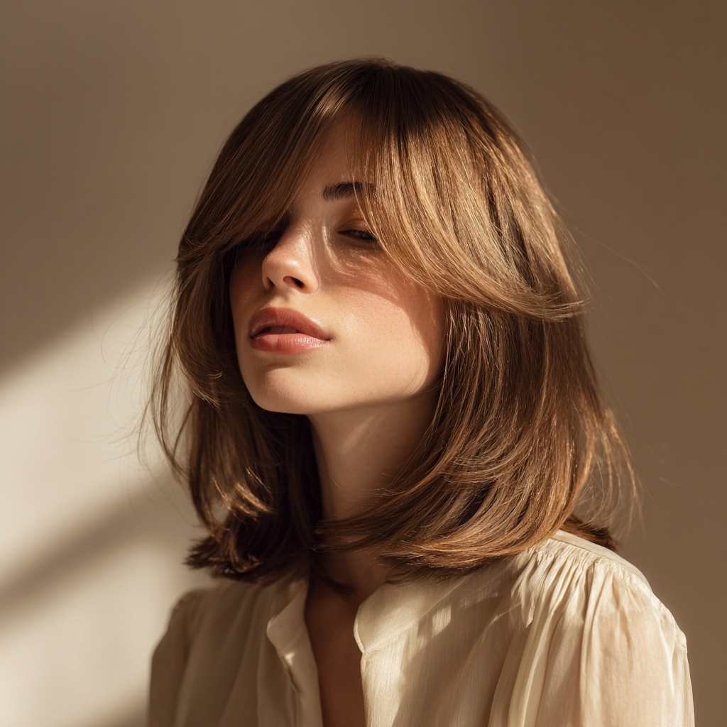 Dimensional Hush Cut with Balanced Movement