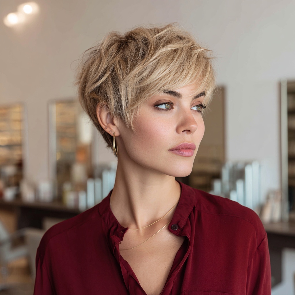 Dusty Pixie Crop with Soft Lift