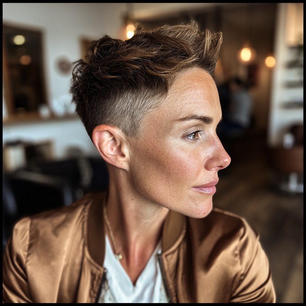 Edgy Undercut Pixie With Bold Contrast