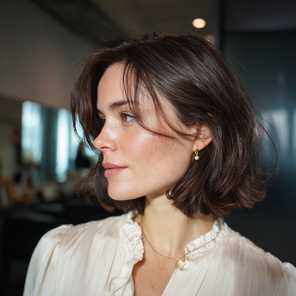 Espresso Balayage Bob for Polished Depth
