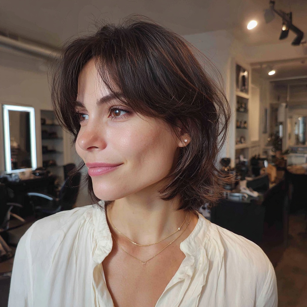 Face-Sculpting Butterfly Bob with Framing Layers