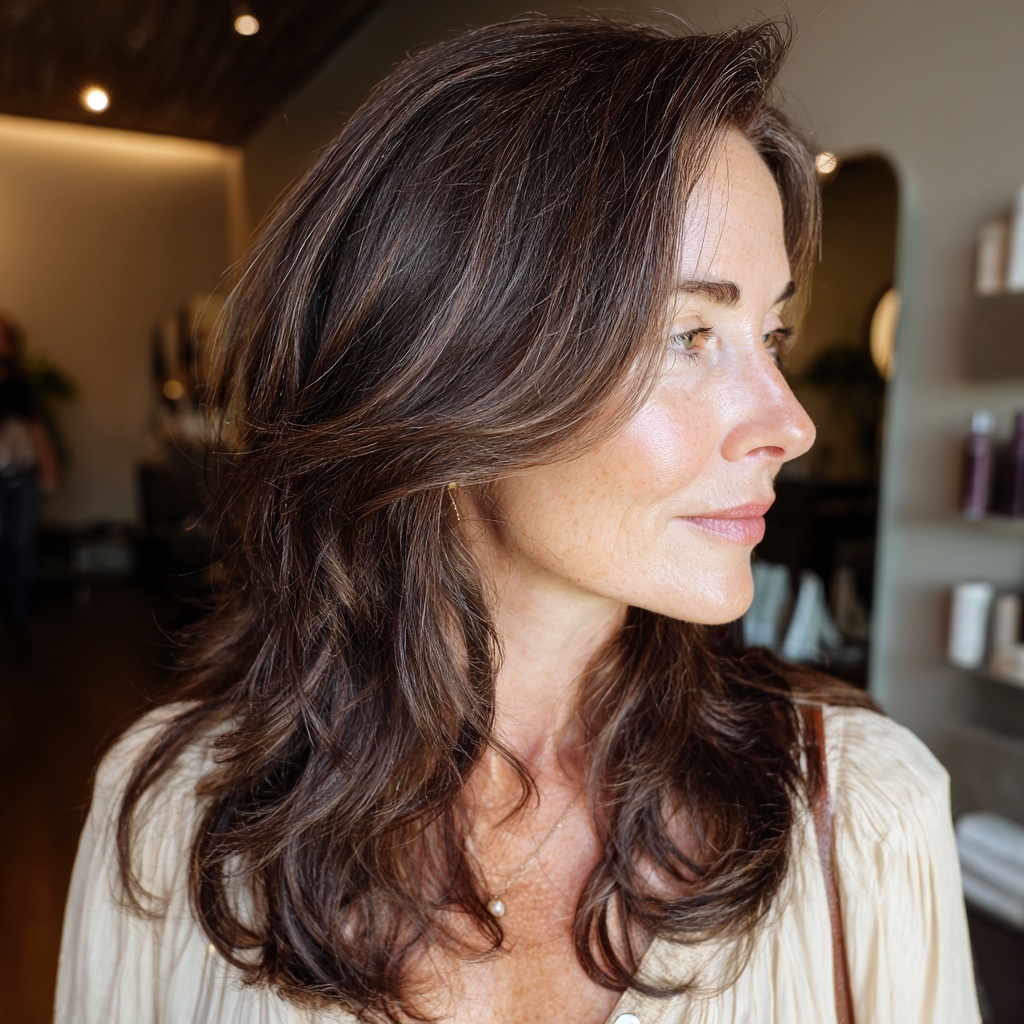 Feathered Espresso Luminosity Charlotte