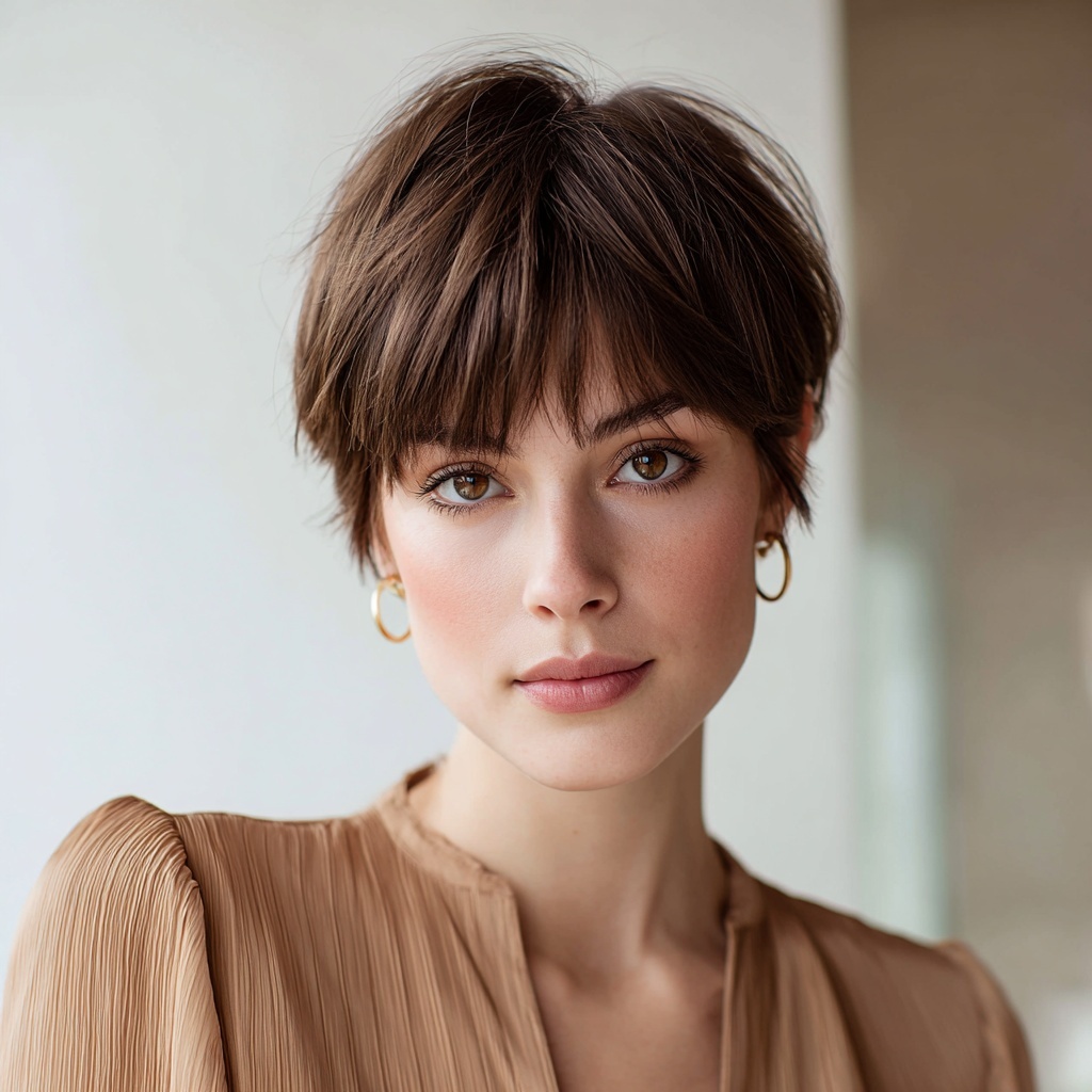 Fringed Pixie with Balanced Texture