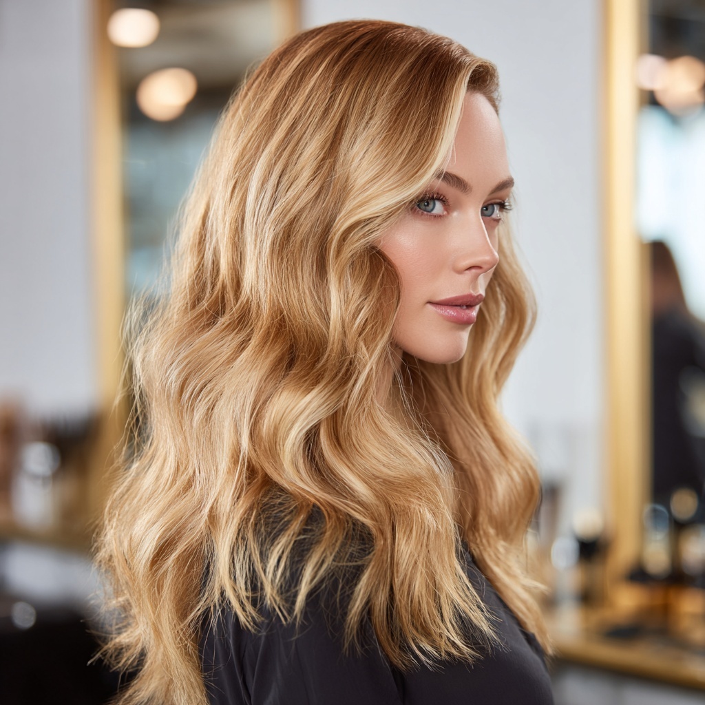 Gilded Blonde Gradient for Fluid Warmth