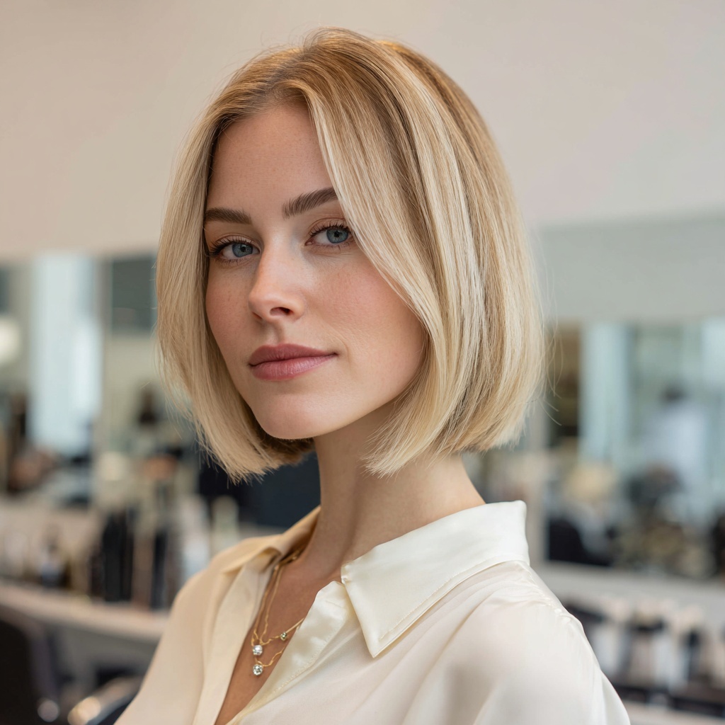 Gloss Finish Bob Showing Clean Texture