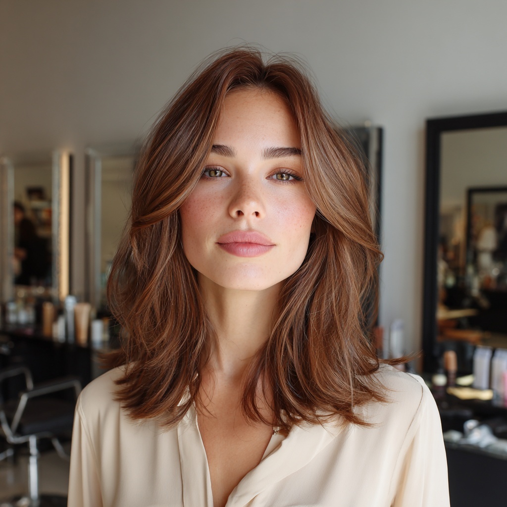 Gloss-Touched Hybrid Lob with Subtle Movement