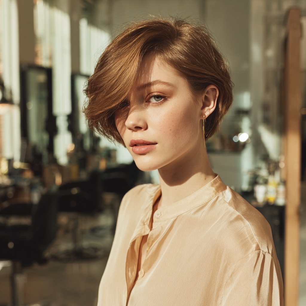 Glossed Edge Pixie Defining Fluid Lines