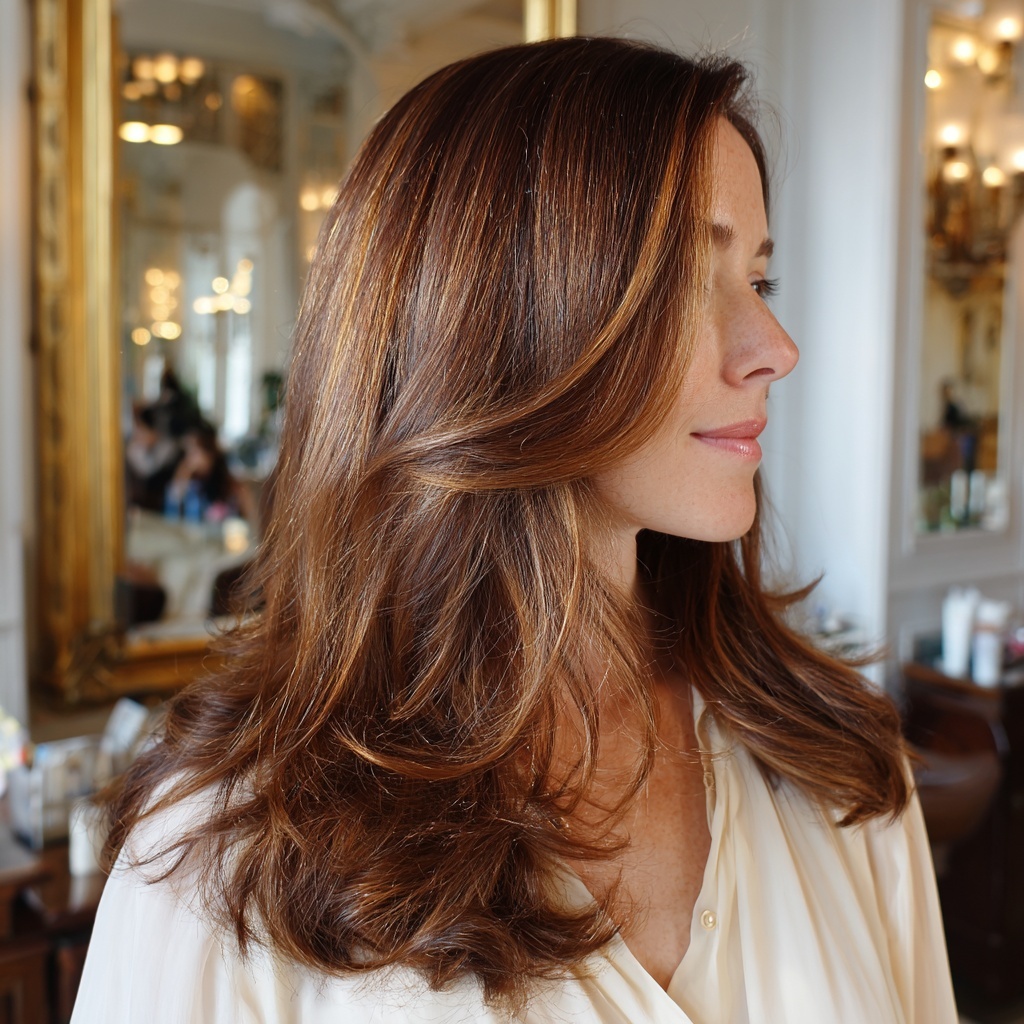 Golden Chestnut Foilyage Layers for Subtle Warmth