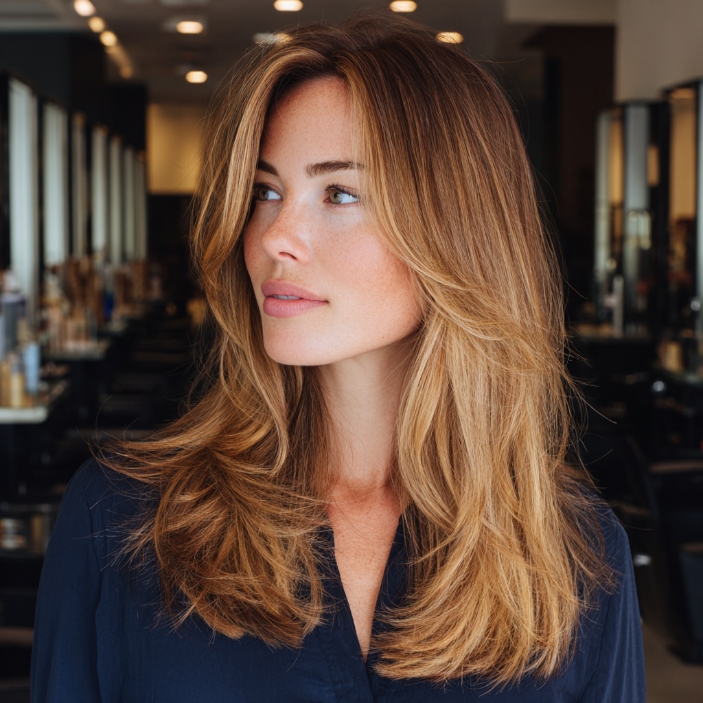 Golden Curtain-Framed Shag