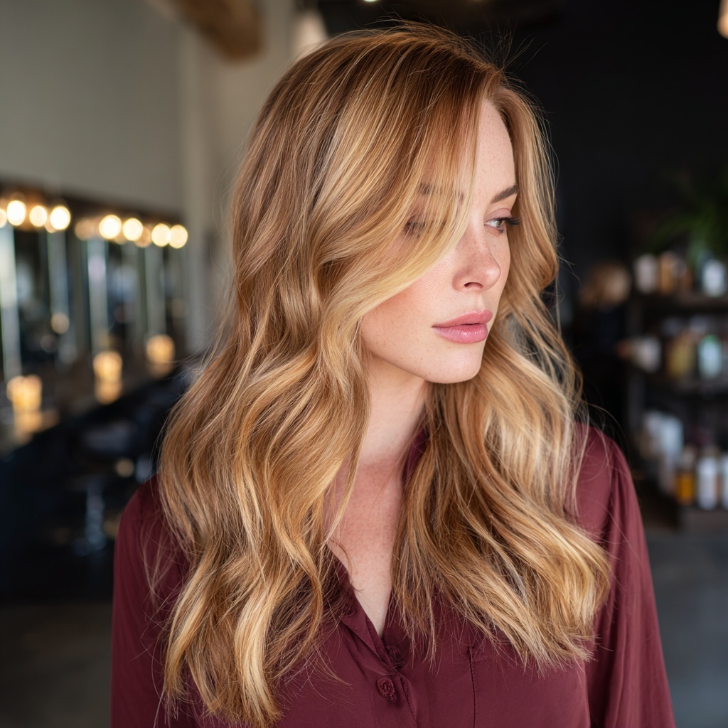 Golden Sand Blonde for Grown-Out Brightness